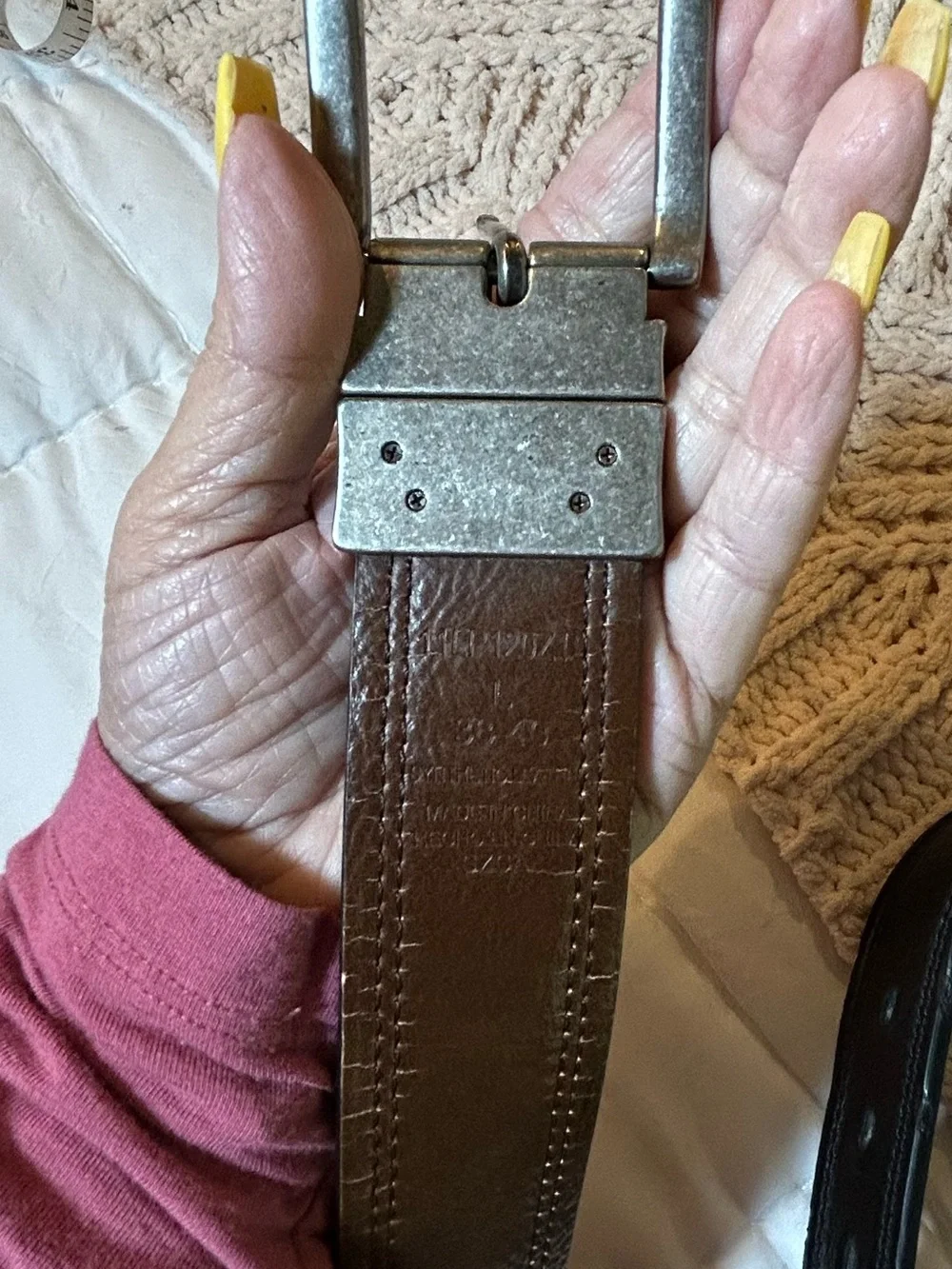 Levi's Two-Tone Brown and Black Reversible Leather Belt